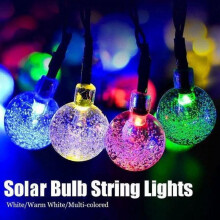 Solar Crystal Ball Outdoor LED Fairy Lights