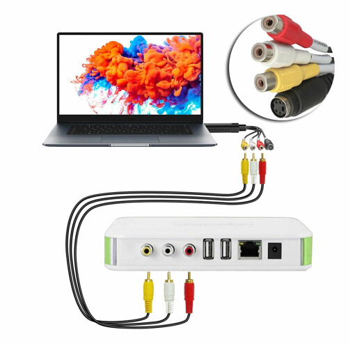 USB 2.0视频采集卡 VHS转数字转换器 2件 1