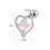 Heart Stud Earrings Gold Color 1 Pair 2
