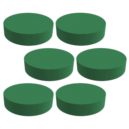 Green Floral Wet Foam Table Ornament Base 6 pcs