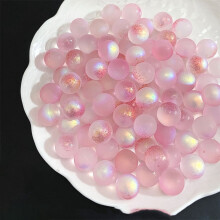 Glass Marbles Pink 10mm 100 Pieces