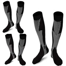 Compressiekousen voor mannen en vrouwen, 20-30 mmHg, kniehoog.