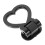 Car Tow Hook Decor Black Universal Traction Ring 1