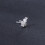 Zirconia Nose Studs Bone Shape Flower Snow Stainless Steel 6