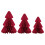 Christmas Honeycomb Tree Centerpiece Red 3 pcs 1