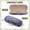 Floral Eyeglasses Case Set Hard Shell 3 Pcs 2