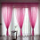 Pink Trilon Sheer Curtain Panel Voile Tulle 200x100cm 1