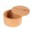 Bamboo Salt Cellar with Magnetic Swivel Lid Round 1-Pack 1