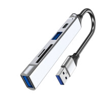 5-in-1 USB-C Hub Docking Station with USB 3.0/2.0 and Card