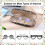 Floral Eyeglasses Case Set Hard Shell 3 Pcs 4