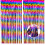 Rainbow Metallic Tinsel Fringe Curtain 3.3ft x 6.6ft 1
