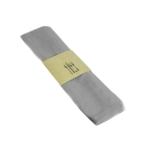 Grey Napkin Dinner Cloth for Wedding Party 12 Pack 2