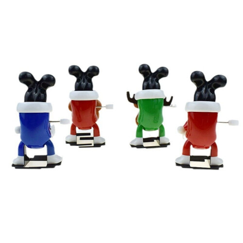 Wind Up Christmas Snowman Ornament Set 8 Pieces 1