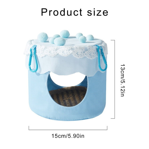 Bird Cage Hanging Bed for Parrots Comfortable Nest Cave 2