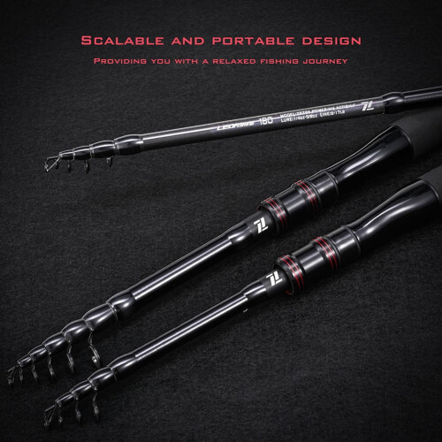 Telescopic Fishing Rod Carbon Medium-Heavy Fast Action 2