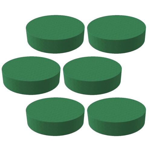 Green Floral Wet Foam Table Ornament Base 6 pcs 1