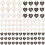 Constellation Heart Charms Zodiac Enamel Pendants 96pcs 1