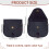 Leather Pocket Watch Pouch Classic 3.7x3.5 Inch Protective 2
