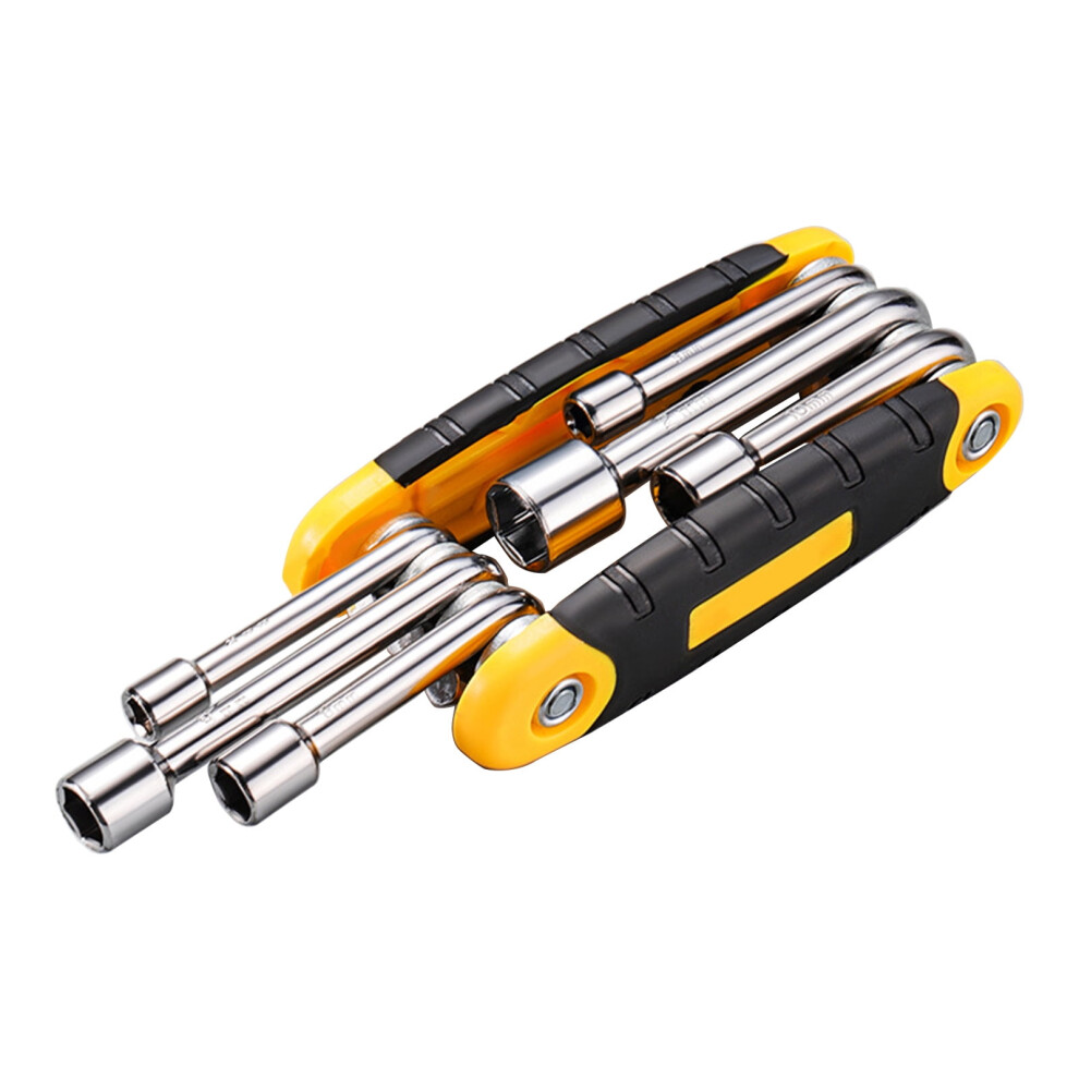 6-In-1 Folding Nut Driver Set Metric 5Mm 6Mm 8Mm 9Mm 10Mm 9455834467825