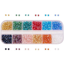 Electroplate Round Rondelle Beads AB Color 1200 pcs