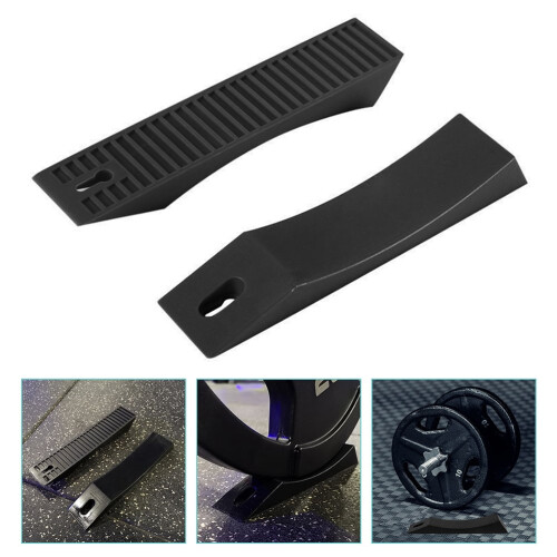 Black Silicone Deadlift Bar Jack 2 Pcs