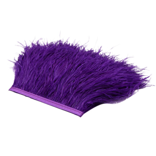 Feather Fringe Trim Natural Fluffy 2M