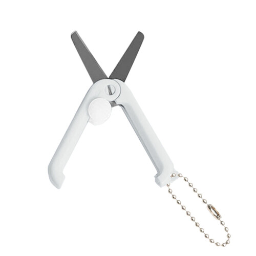 Morandi Mini Scissors Portable Retractable Folding Gray