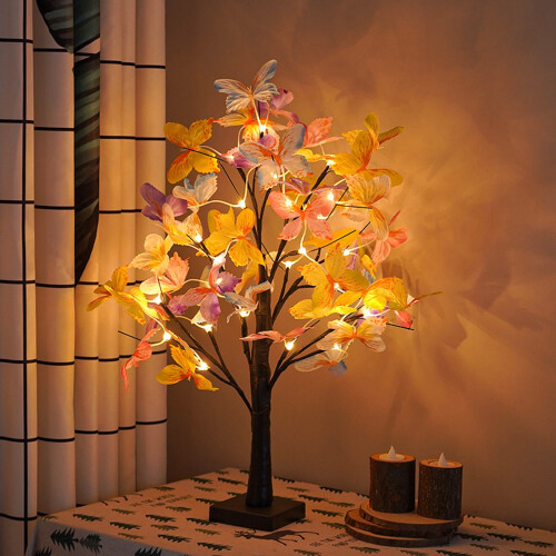 LED Butterfly Birch Tree Lamp Warm White 24 inch