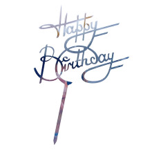 Acrylic cake inserts birthday decoration set