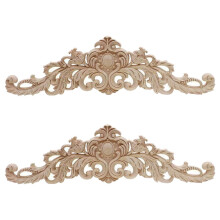 Wood Carved Corner Onlay Applique Unpainted Frame Decal 2