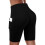 Women's Plus Size Athletic Bike Shorts Black 3