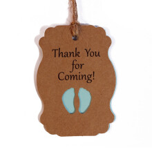 Paper Hanging Tags Handmade Coffee Theme 100 pcs