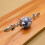 Ceramic Cabinet Knobs Blue White 41mm 2 Pack 1