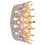 Bridal Crown Pink Rhinestone Chic Design 5