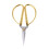 Gold Plated Bonsai Scissors Dragon Phoenix Relief Design 1