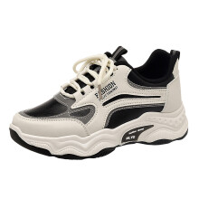 Women's Gold and White Fashion Sneakers 2024