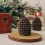 Bougie décorative de Noël en pomme de pin pour usage intérieur 6