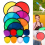 Foldable Flying Disc Fans with Bags 24 Pcs 1