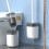 Toilet Brush with Plastic Bristles Long Handle 1