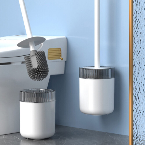 Toilet Brush with Plastic Bristles Long Handle