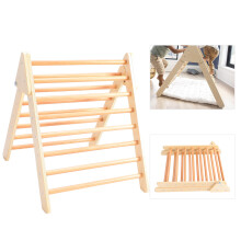 Mini climbing triangle wooden ladder arch 70x70x60cm