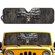 Windshield Sunshade for Jeep Rubicon Sahara TJ JK JKU 2/4