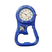 Clip-On Carabiner Pocket Watch for Hiking Camping Climbing