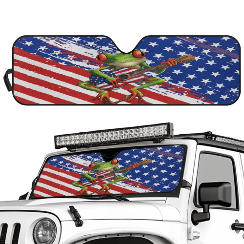 Windshield Sun Shade for Jeep Wrangler and Gladiator