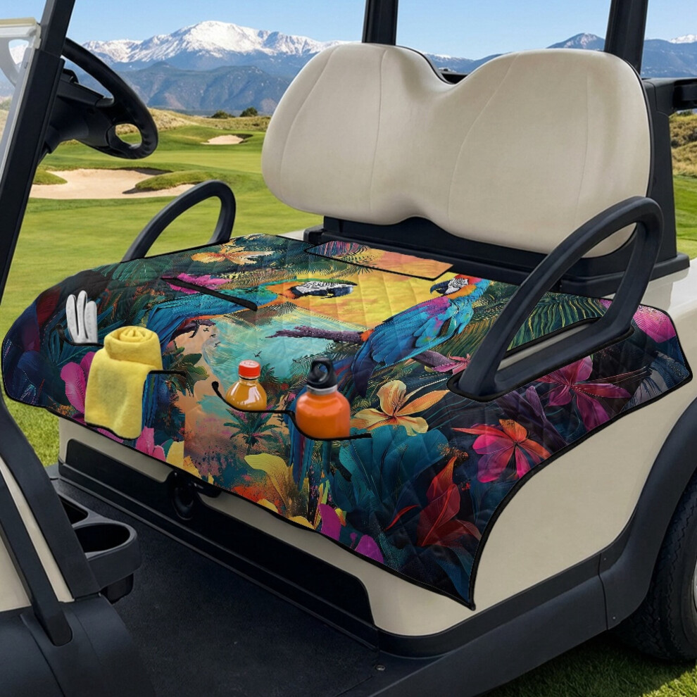 Golf Cart Seat Covers Tropical Hawaii Style 2-Person 9455834500065