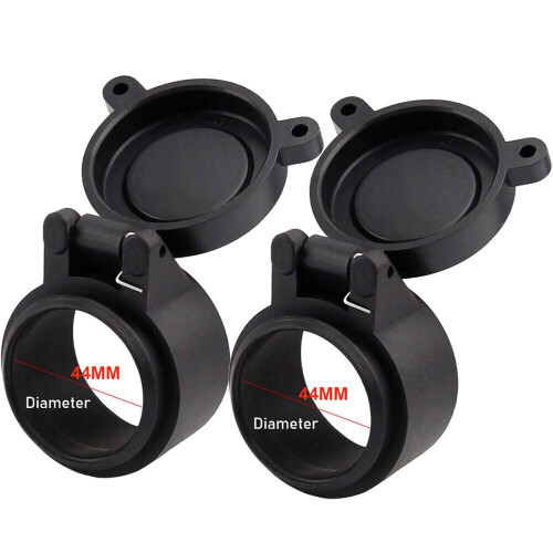 Flip Up Rifle Scope Covers Objective Lens Cap 2 Pack