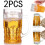 Fake Beer Mug Set Plastic Double-Layer 2pcs 400ml 1