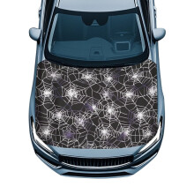 Deer Spider Web Car Hood Cover Waterproof for Sedans Trucks