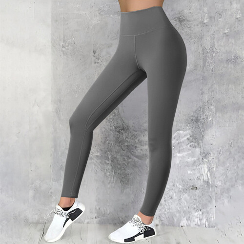 Women's Tummy Control Leggings Gray M