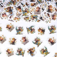 Highland Cow Confetti Double-Sided Brown 200 Pcs